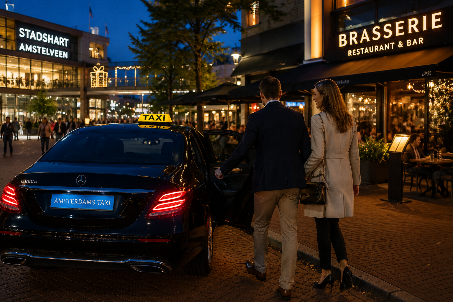 Amsterdamstaxi vanaf Amstelveen naar een leuke restaurant