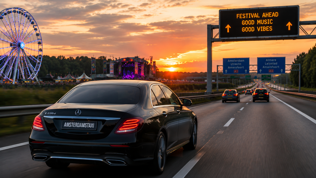 met amsterdams taxi naar uw festival